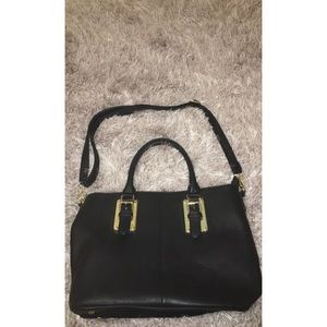 Black and gold purse